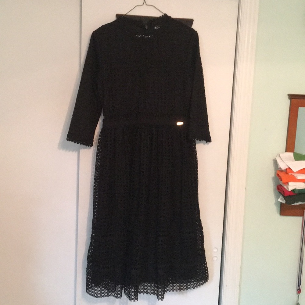 Women’s size small black textured dress